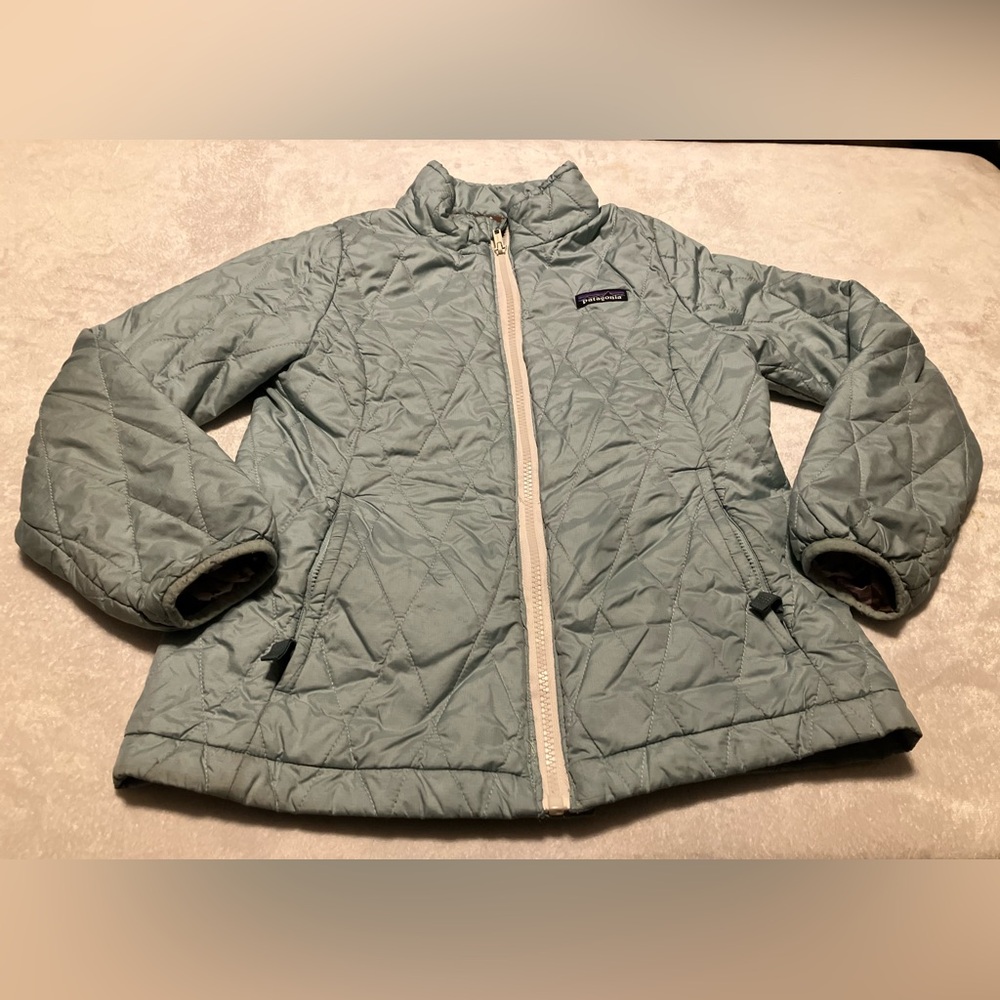 Light blue diamond stitch Patagonia jacket